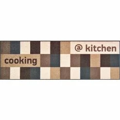 Am billigsten ✨ Kleen-Tex Wash+Dry Teppich-Läufer Waschbar Kitchen Brownish 60 X 180 Cm Sauberlaufmatte 💯