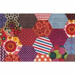 Angebote 😀 Kleen-Tex Wash+dry Trendy Patchwork Waschbarer Teppich, Größe:110 X 175 Cm ⌛