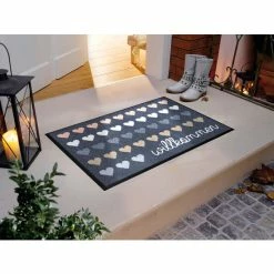 Rabatt ✨ Kleen-Tex Wash+Dry Fußmatte Waschbar Willkommen Herzen 50 X 75 Cm Sauberlaufmatte 🤩 -Kleen-Tex Verkäufe unnamed file 1089