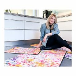 Neu 🔔 Kleen-Tex Wash+dry Fußmatte Wild 🌞 Summer Waschbare Schmutzmatte , Größe:50 X 75 Cm 🔥 -Kleen-Tex Verkäufe unnamed file 1206