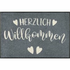 Rabatt ✨ Kleen-Tex Wash+dry Fußmatte Herzensgruss Waschbare Schmutzmatte , Größe:50 X 75 Cm 🧨
