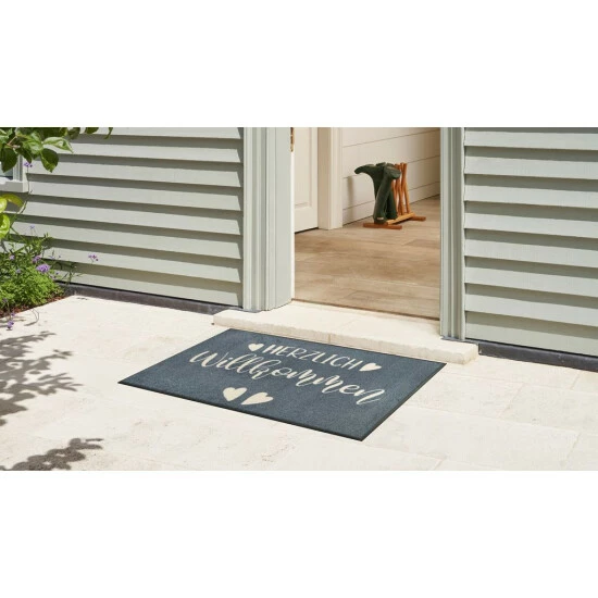 Rabatt ✨ Kleen-Tex Wash+dry Fußmatte Herzensgruss Waschbare Schmutzmatte , Größe:50 X 75 Cm 🧨 5 Rabatt ✨ Kleen-Tex Wash+dry Fußmatte Herzensgruss Waschbare Schmutzmatte , Größe:50 X 75 Cm 🧨 – Bild 3