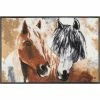 Auslauf 🔔 Kleen-Tex Wash+dry Fußmatte Ginger & Beauty 50 X 75 Cm Pferde Waschbare Schmutzmatte 🤩
