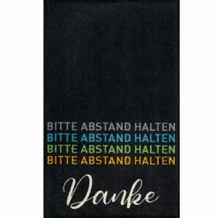 Neu 😀 Kleen-Tex Fussmatte Wash+dry Bitte Abstand Halten - Danke 75x120 Cm 🧨
