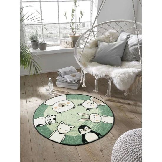 Bestpreis 🔥 Kleen-Tex Wash+dry Fußmatte Animal Friends Ø 85 Cm Waschbare Runde Tiermatte 🛒 4 Bestpreis 🔥 Kleen-Tex Wash+dry Fußmatte Animal Friends Ø 85 Cm Waschbare Runde Tiermatte 🛒 – Bild 2