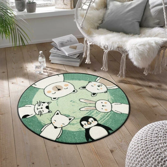 Bestpreis 🔥 Kleen-Tex Wash+dry Fußmatte Animal Friends Ø 85 Cm Waschbare Runde Tiermatte 🛒 6 Bestpreis 🔥 Kleen-Tex Wash+dry Fußmatte Animal Friends Ø 85 Cm Waschbare Runde Tiermatte 🛒 – Bild 4