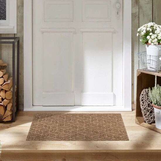 Brandneu 😀 Kleen-Tex DUNE Fußmatte Leaves Taupe - Beige, Größe: 45x75cm 🎉 7 Brandneu 😀 Kleen-Tex DUNE Fußmatte Leaves Taupe - Beige, Größe: 45x75cm 🎉 – Bild 6