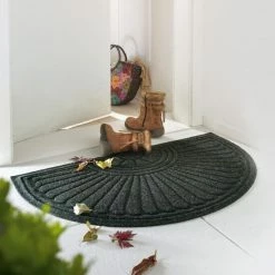 Brandneu 😉 Kleen-Tex Wash+Dry Fußmatte Waschbar DUNE Halfmoon Dark Grey 55 X 85 Cm 🧨 -Kleen-Tex Verkäufe unnamed file 146