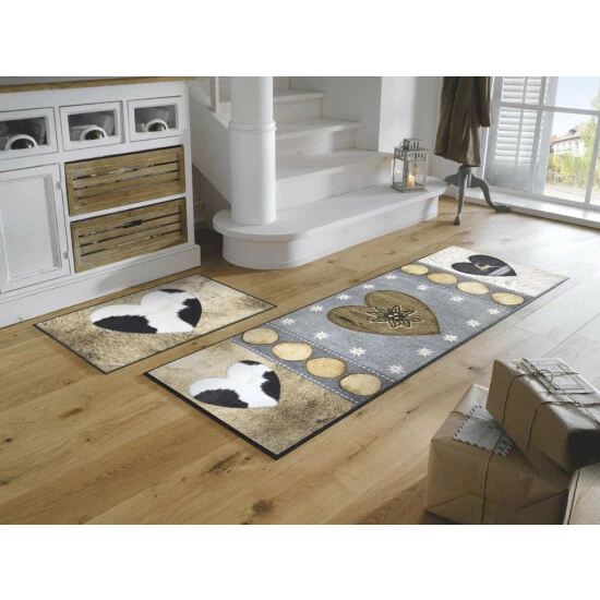 Blitzangebot ❤️ Kleen-Tex Wash+dry Waschbare Fußmatte Mountain Lodge, Größe:60 X 180 Cm 🤩 3 Blitzangebot ❤️ Kleen-Tex Wash+dry Waschbare Fußmatte Mountain Lodge, Größe:60 X 180 Cm 🤩