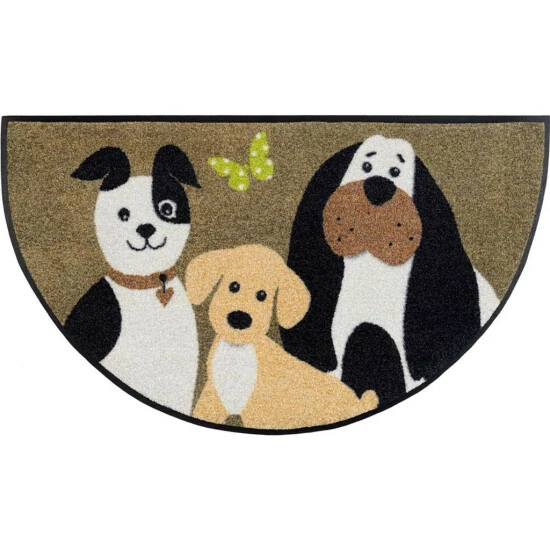 Budget ✔️ Kleen-Tex Wash+dry Fußmatte Round 🐶 Dog Trio 50 X 85 Cm Waschbare Schmutzmatte Halbrund 🧨 5 Budget ✔️ Kleen-Tex Wash+dry Fußmatte Round 🐶 Dog Trio 50 X 85 Cm Waschbare Schmutzmatte Halbrund 🧨 – Bild 3