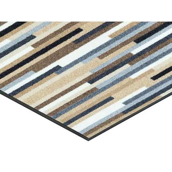 Auslauf 🛒 Kleen-Tex Wash+dry Fußmatte, Mikado Stripes Nature - Bunt, Größe: 35x75cm 💯 4 Auslauf 🛒 Kleen-Tex Wash+dry Fußmatte, Mikado Stripes Nature - Bunt, Größe: 35x75cm 💯 – Bild 2