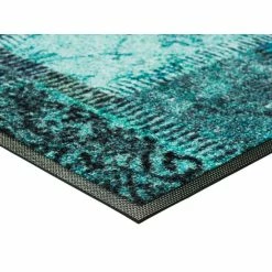 Billig 😀 Kleen-Tex Wash+dry Schmutzmatte Vintage Patches Türkis Waschbare Fußmatte , Größe:75 X 120 Cm 😀 -Kleen-Tex Verkäufe unnamed file 292