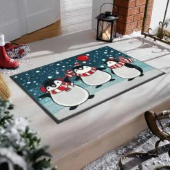 Bestes Angebot 🛒 Kleen-Tex Wash+dry Fußmatte Pingus 50 X 75 Cm Waschbare Schmutzmatte Winter Motiv ✨ -Kleen-Tex Verkäufe unnamed file 339