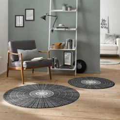 Bestpreis 👏 Kleen-Tex Wash+dry Teppich Cascara Schwarz Ø 85 Cm 🛒 -Kleen-Tex Verkäufe unnamed file 357