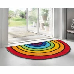 Top 10 🎉 Kleen-Tex Wash+dry Fußmatte Round Rainbow 50 X 85 Cm Halbrunde Schmutzmatte 🧨