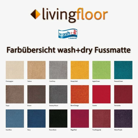 Großhandel 🧨 Kleen-Tex Wash+dry Trend-Colour Champagner Waschbare Fußmatte Hellbeige, Größe:60 X 90 Cm 😀 6 Großhandel 🧨 Kleen-Tex Wash+dry Trend-Colour Champagner Waschbare Fußmatte Hellbeige, Größe:60 X 90 Cm 😀 – Bild 4