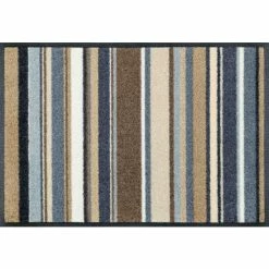 Blitzangebot 👍 Kleen-Tex Wash+dry Fußmatte Stripes Nature 40 X 60 Cm Waschbare Fußmatte 🌟