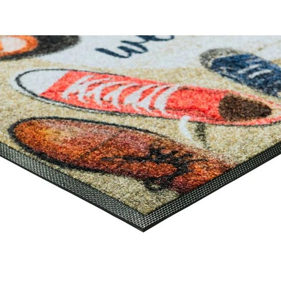 Rabatt ✨ Kleen-Tex Wash+dry Fußmatte 👟 Shoes Welcome 50 X 75 Cm Waschbare Fußmatte 🛒 5 Rabatt ✨ Kleen-Tex Wash+dry Fußmatte 👟 Shoes Welcome 50 X 75 Cm Waschbare Fußmatte 🛒 – Bild 3