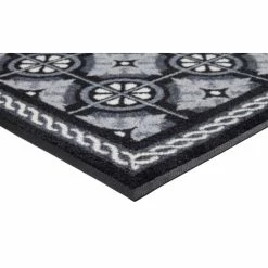 Blitzangebot 🤩 Kleen-Tex Wash+dry Küchenteppich Kitchen Tiles Black Waschbar Trocknergeeignet Rutschfest Robust, Größe:60 X 180 Cm 👏 -Kleen-Tex Verkäufe unnamed file 709