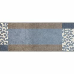 Budget 🔥 Kleen-Tex Wash+dry Fußmatte Florita Grey Waschbare Fußmatte , Größe:75 X 190 Cm 🤩