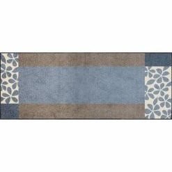 Budget 🔥 Kleen-Tex Wash+dry Fußmatte Florita Grey Waschbare Fußmatte , Größe:75 X 190 Cm 🤩 -Kleen-Tex Verkäufe unnamed file 859