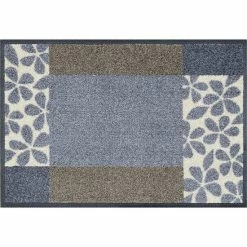 Budget 🔥 Kleen-Tex Wash+dry Fußmatte Florita Grey Waschbare Fußmatte , Größe:75 X 190 Cm 🤩 -Kleen-Tex Verkäufe unnamed file 865