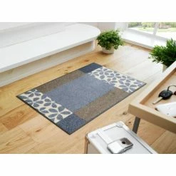 Budget 🔥 Kleen-Tex Wash+dry Fußmatte Florita Grey Waschbare Fußmatte , Größe:75 X 190 Cm 🤩 -Kleen-Tex Verkäufe unnamed file 866