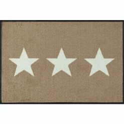 Bester Verkauf ❤️ Kleen-Tex Wash+dry Fußmatte Stars Sand Waschbare Fußmatte, Größe:50 X 75 Cm 👍