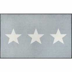 Bestes Angebot 🥰 Kleen-Tex Wash+dry Fußmatte Stars Grey Waschbare Fußmatte, Größe:75 X 120 Cm 🎁
