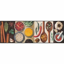 Neu ❤️ Kleen-Tex Wash+dry Küchenteppich Hot Spices Waschbarer Teppich, Größe:60 X 180 Cm 👍