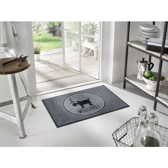 Aktion ⭐ Kleen-Tex Wash+dry Fußmatte Herr Just - Welcome! 50 X 75 Cm Waschbare Fußmatte ❤️ 3 Aktion ⭐ Kleen-Tex Wash+dry Fußmatte Herr Just - Welcome! 50 X 75 Cm Waschbare Fußmatte ❤️