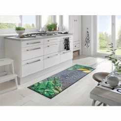 Brandneu 👏 Kleen-Tex Wash+dry Fußmatte Bon Appétit Küchenteppich Waschbare Fußmatte , Größe:60 X 180 Cm ✨